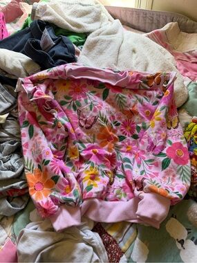 Little Sleepies Floral Butterfly Pink Sweatshirt